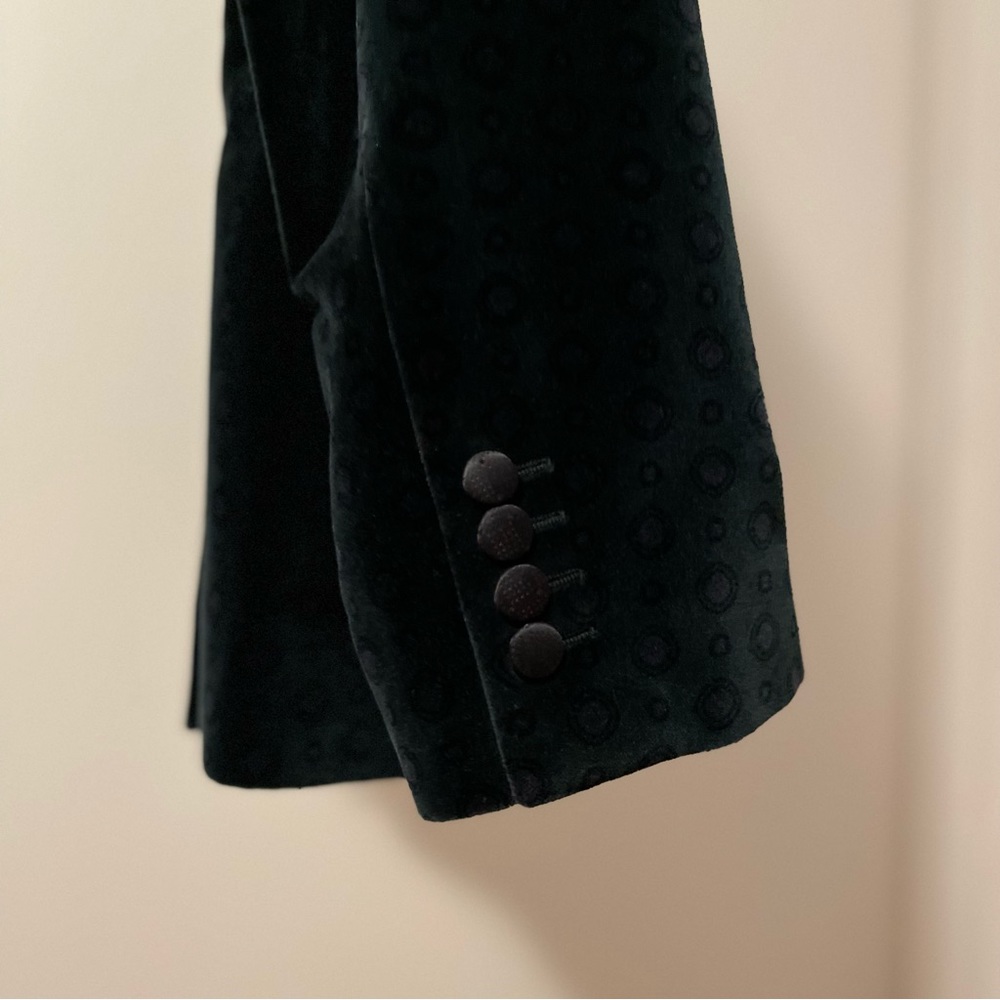 D&G Velvet Jacket in Emerald Green with Patterns - Picture 7 of 15